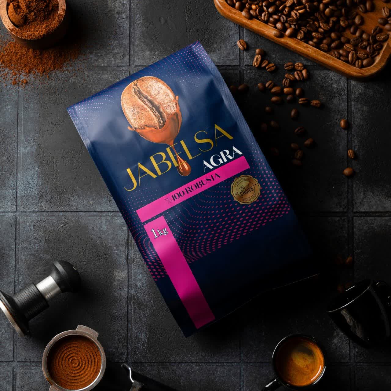 دانه قهوه 100%روبوستا جابلسا Agra