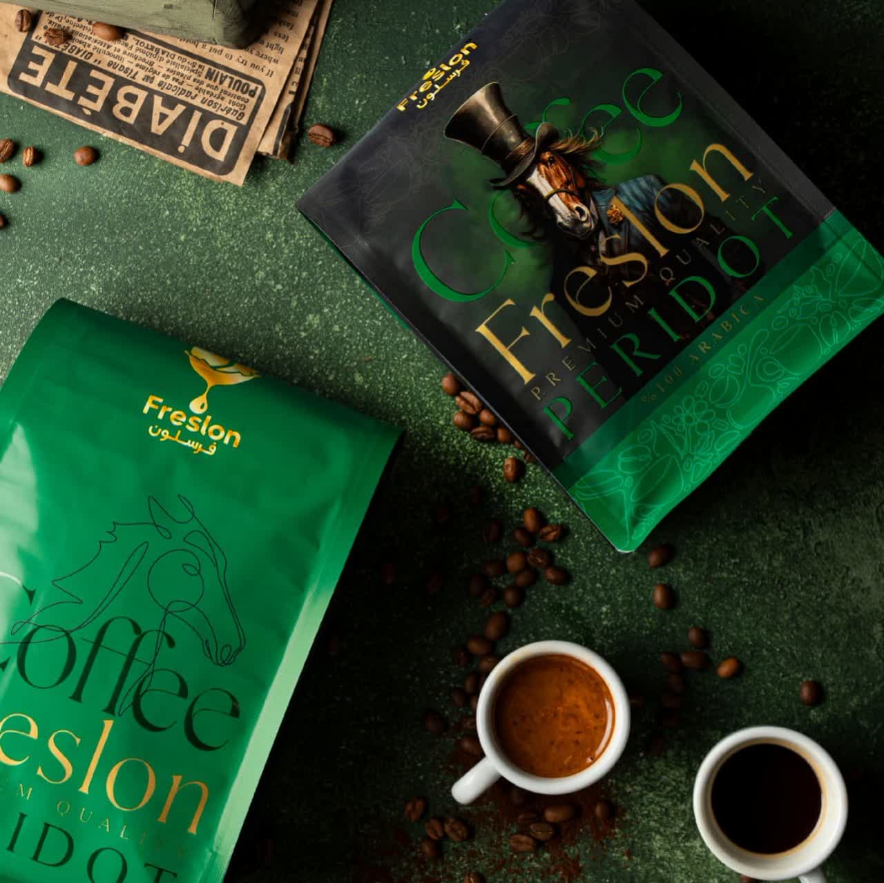 دانه قهوه 100% عربیکا فرسلون PERIDOT